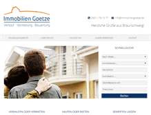 Tablet Screenshot of immobiliengoetze.de